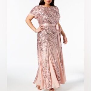 Pink Sequined Gown
